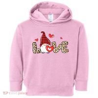 Love Gnome Valentines Day Toddler Hoodie thumb 0