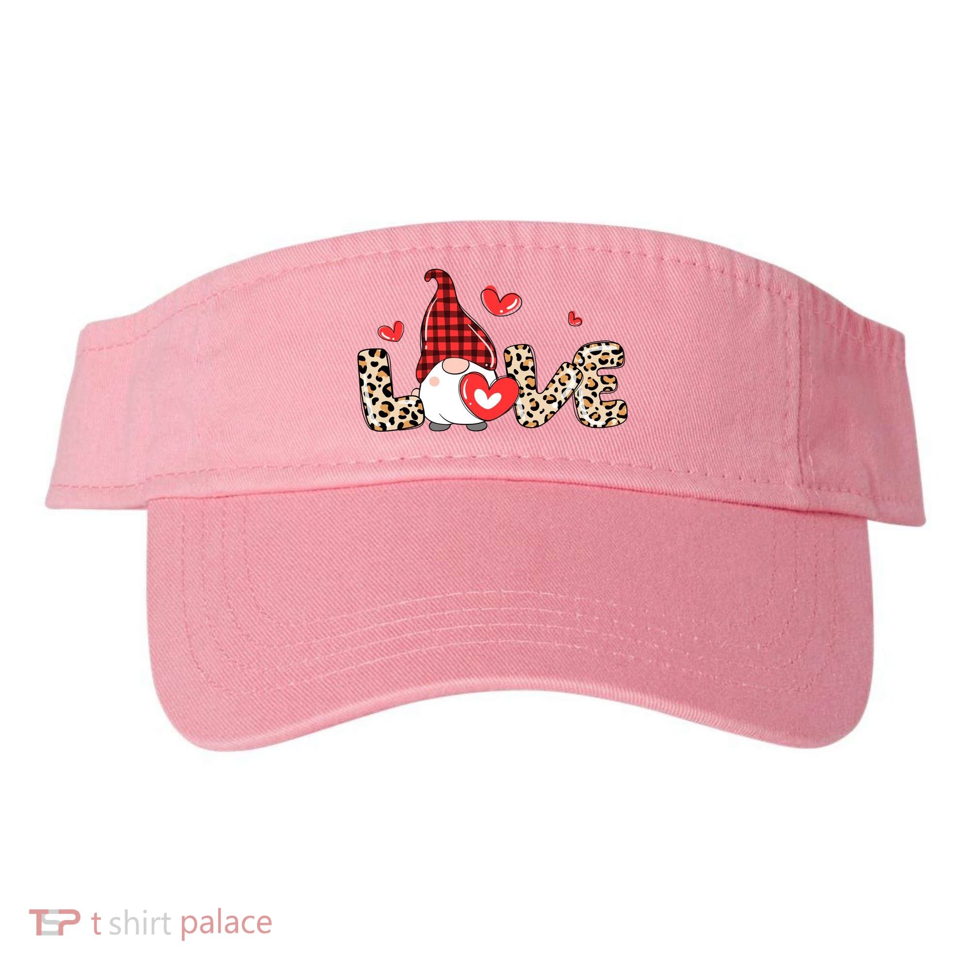 Love Gnome Valentines Day Visor