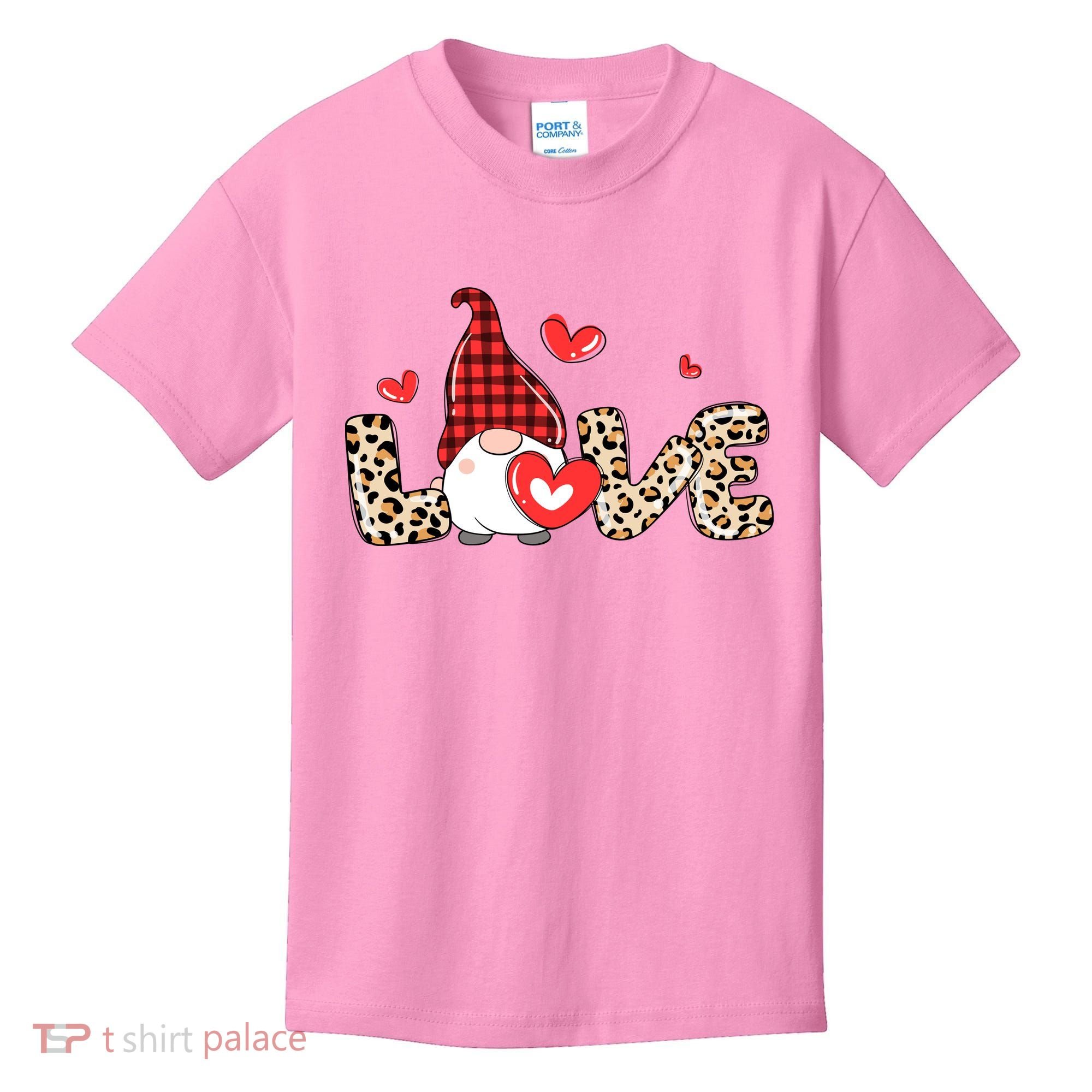 Love Gnome Valentines Day Kids T-Shirt
