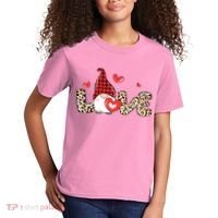 Love Gnome Valentines Day Kids T-Shirt thumb 2