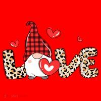 Love Gnome Valentines Day Santa Hat thumb 1