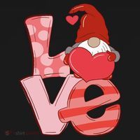 Love Gnome Valentines Day Cute Gift Bucket Hat thumb 4
