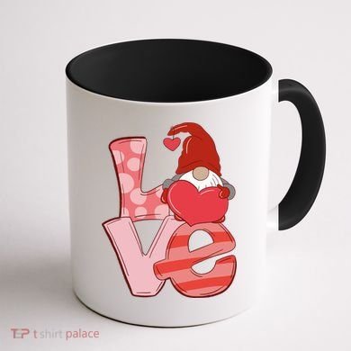 Love Gnome Valentines Day Cute Gift Coffee Mug back
