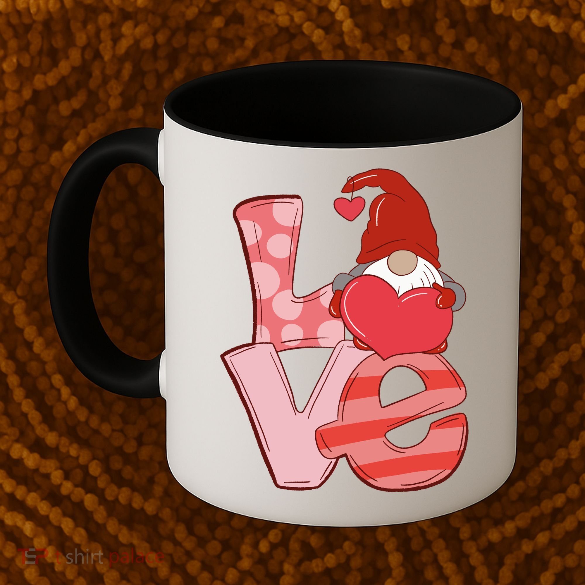 Love Gnome Valentines Day Cute Gift Coffee Mug