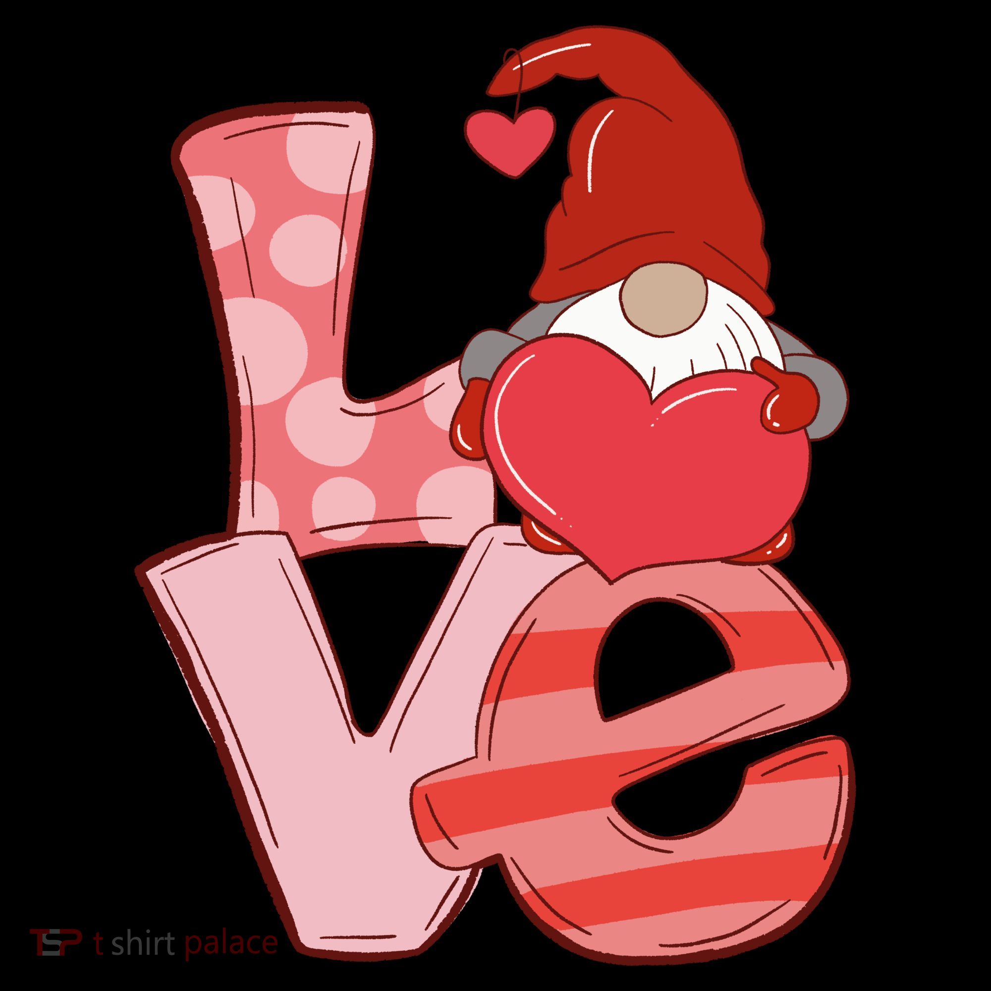 Love Gnome Valentines Day Cute Gift Mousepad