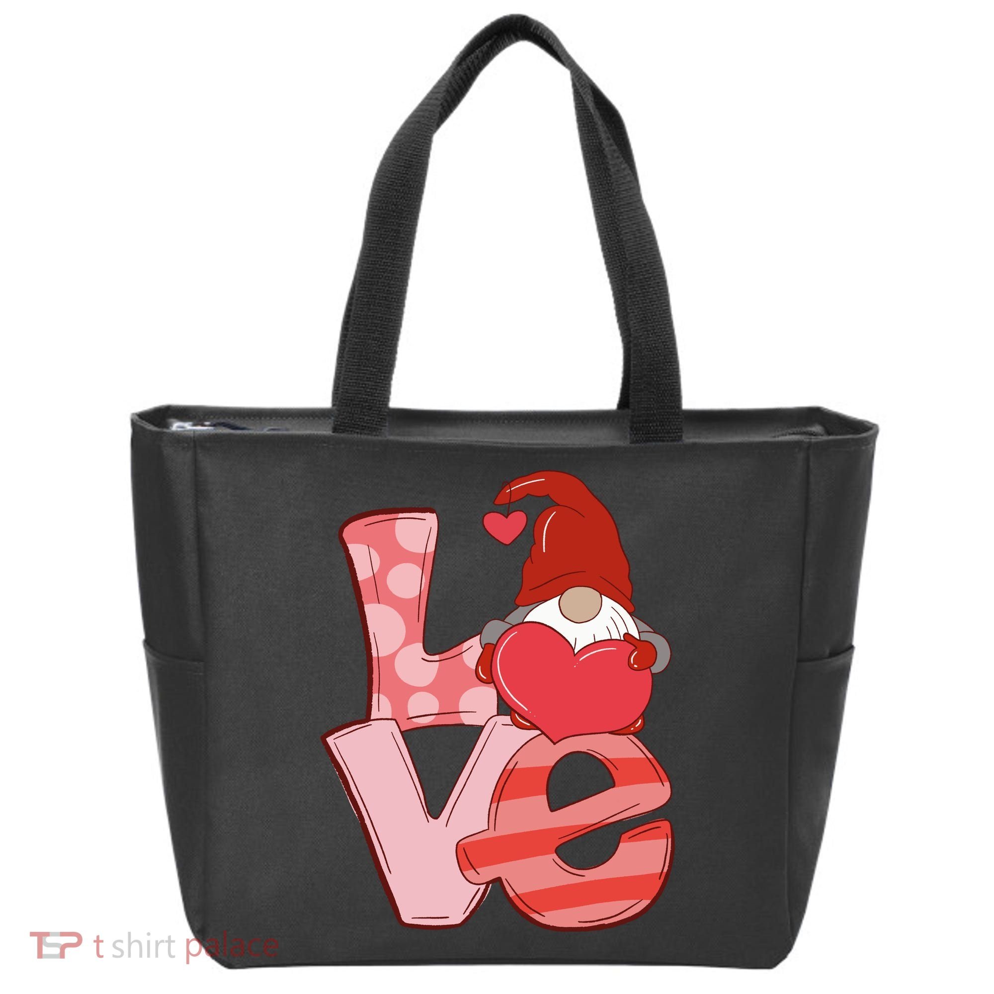 Love Gnome Valentines Day Cute Gift Tote Bag