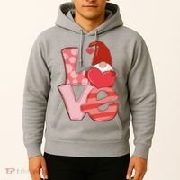 Love Gnome Valentines Day Cute Gift Hoodie thumb 2