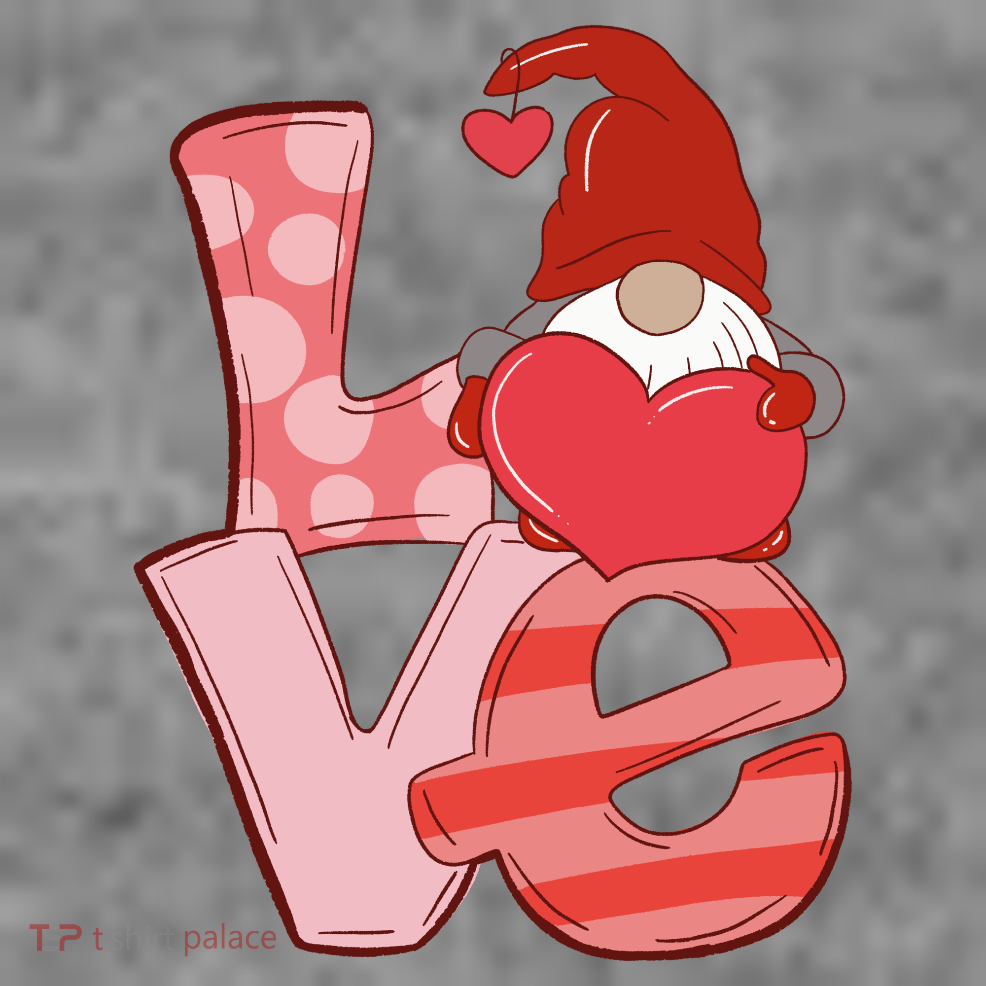 Love Gnome Valentines Day Cute Gift Sweatshirt