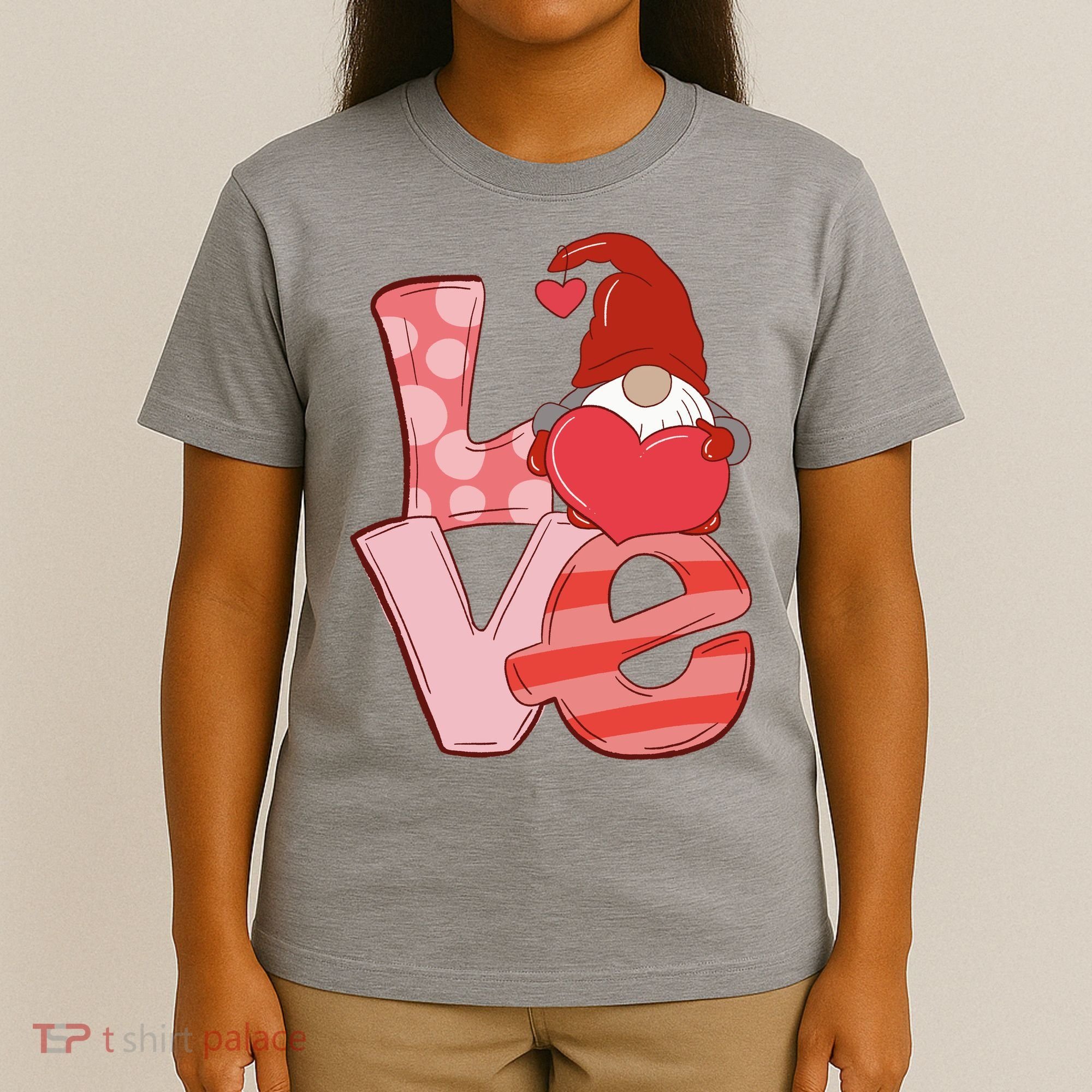 Love Gnome Valentines Day Cute Gift T-Shirt