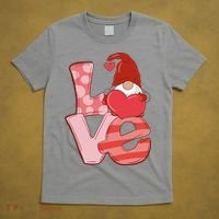 Love Gnome Valentines Day Cute Gift T-Shirt thumb 5