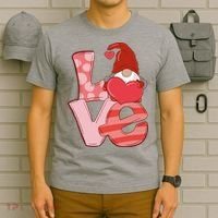 Love Gnome Valentines Day Cute Gift T-Shirt thumb 6