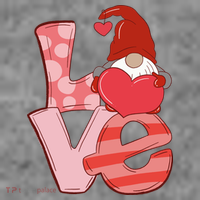 Love Gnome Valentines Day Cute Gift Women's Hoodie thumb 2