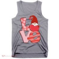 Love Gnome Valentines Day Cute Gift Tank Top thumb 0