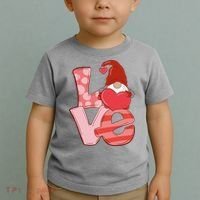 Love Gnome Valentines Day Cute Gift Toddler T-Shirt thumb 2