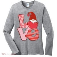 Love Gnome Valentines Day Cute Gift Women's Long Sleeve Shirt thumb 0