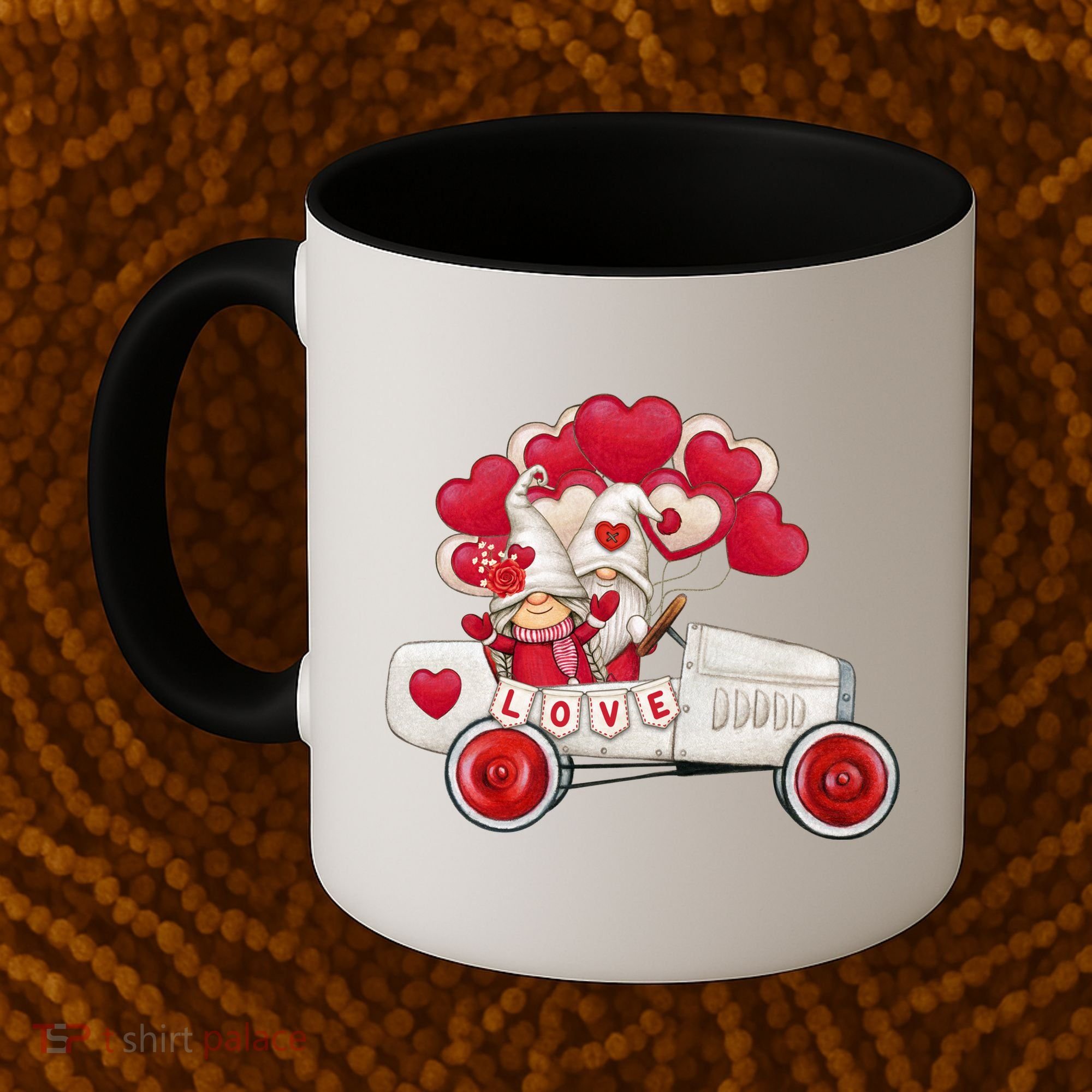 Love Gnome Valentines Day Heart Coffee Mug