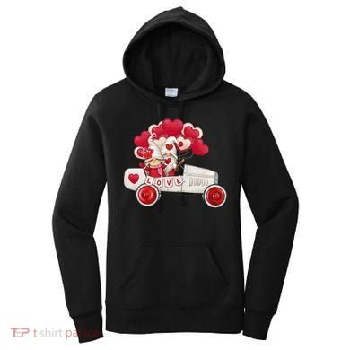 Love Gnome Valentines Day Heart Women's Hoodie