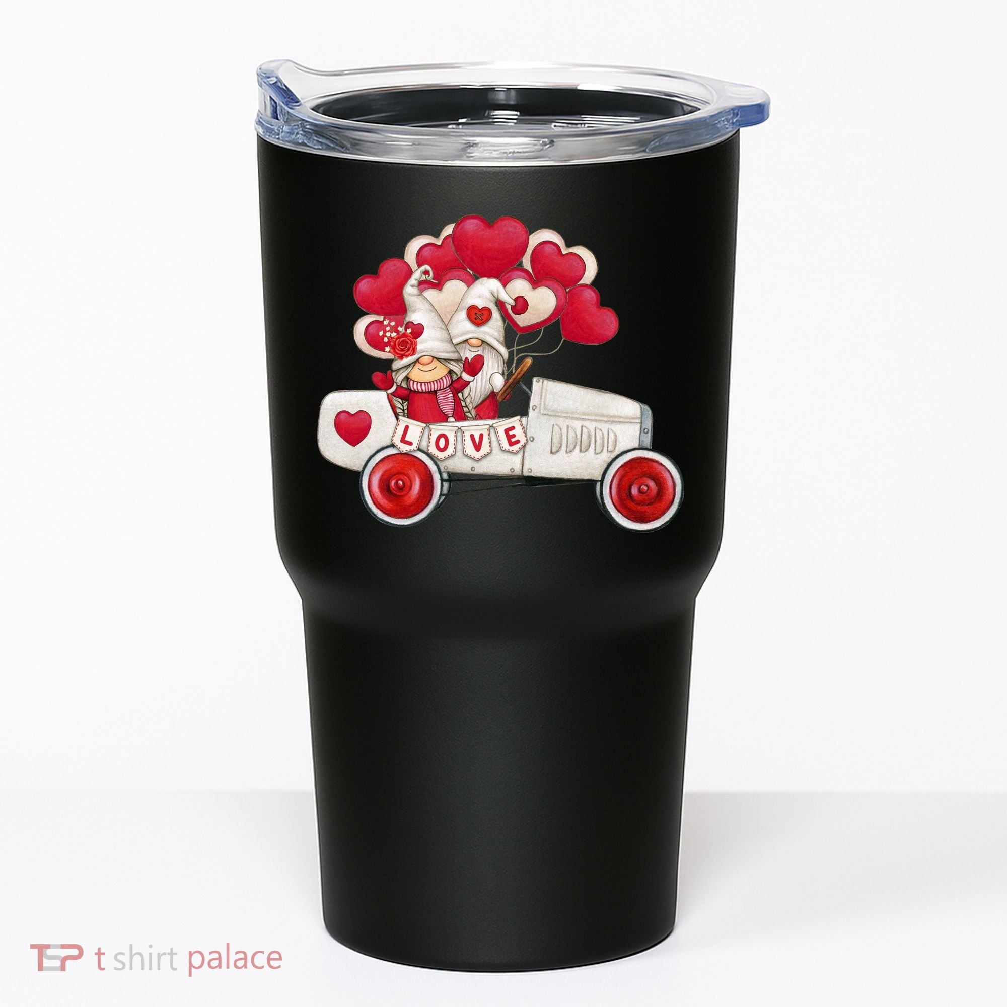 Love Gnome Valentines Day Heart Tumbler