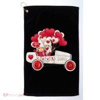 Love Gnome Valentines Day Heart Golf Towel thumb 0