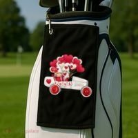 Love Gnome Valentines Day Heart Golf Towel thumb 2