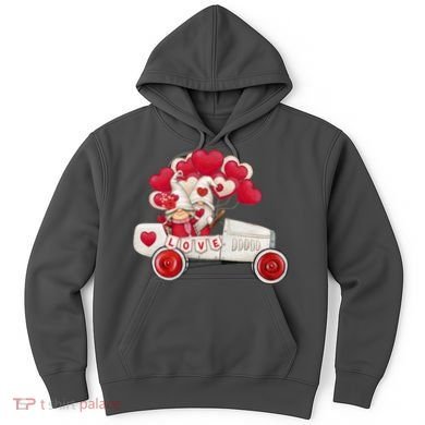 Love Gnome Valentines Day Heart Hoodie