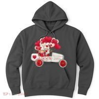Love Gnome Valentines Day Heart Hoodie thumb 0