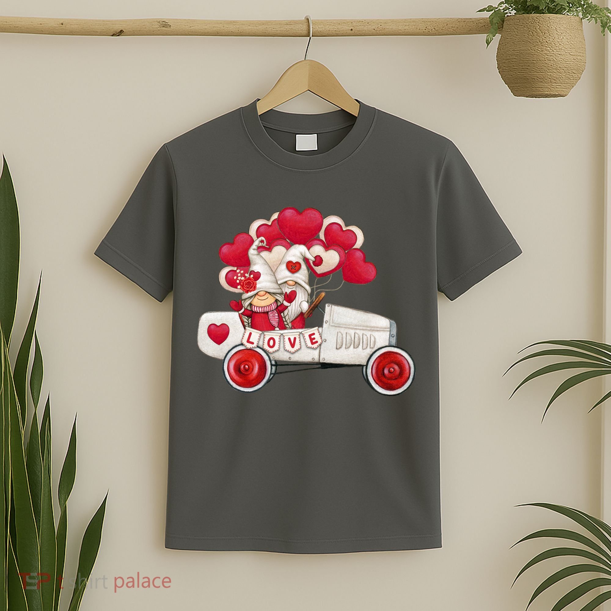 Love Gnome Valentines Day Heart T-Shirt