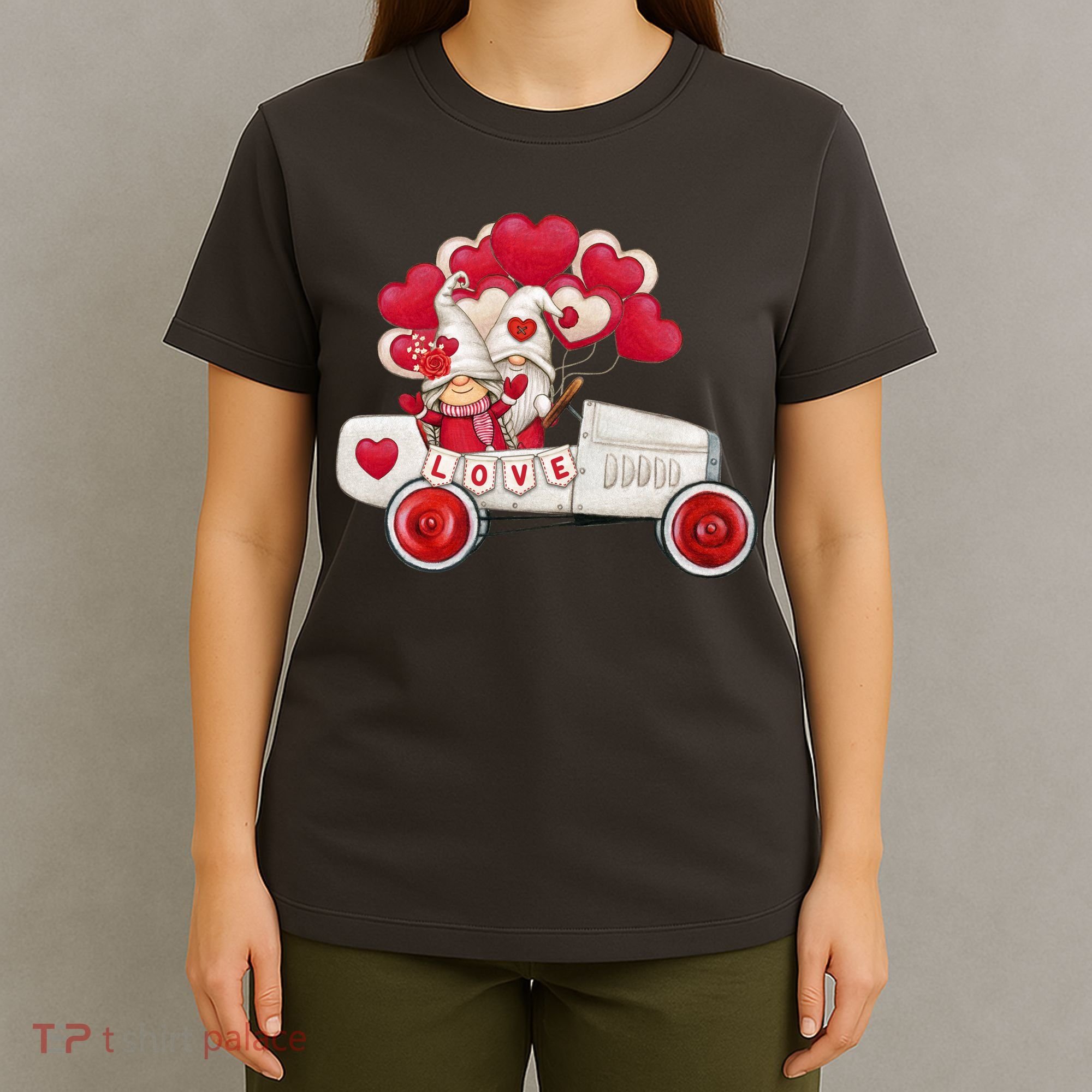 Love Gnome Valentines Day Heart T-Shirt