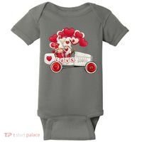 Love Gnome Valentines Day Heart Baby Bodysuit thumb 0