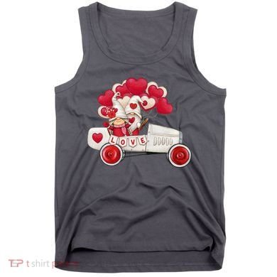 Love Gnome Valentines Day Heart Tank Top