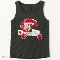 Love Gnome Valentines Day Heart Tank Top thumb 2