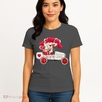 Love Gnome Valentines Day Heart Women's T-Shirt thumb 4