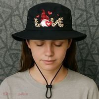 Love Gnome Valentine Heart Bucket Hat thumb 3