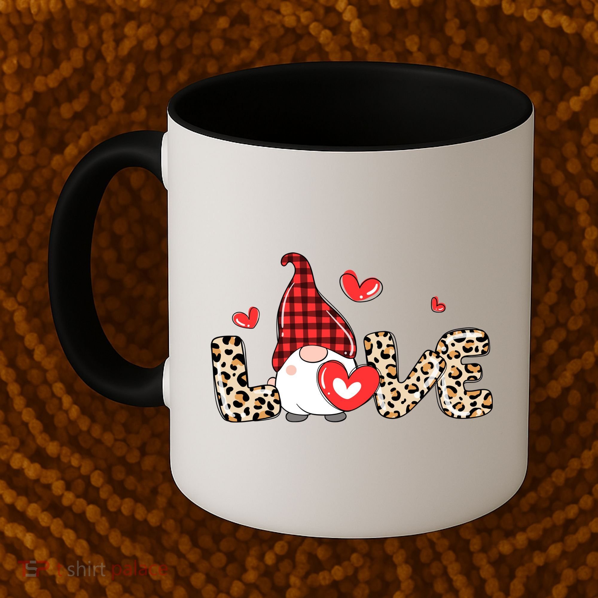 Love Gnome Valentine Heart Coffee Mug