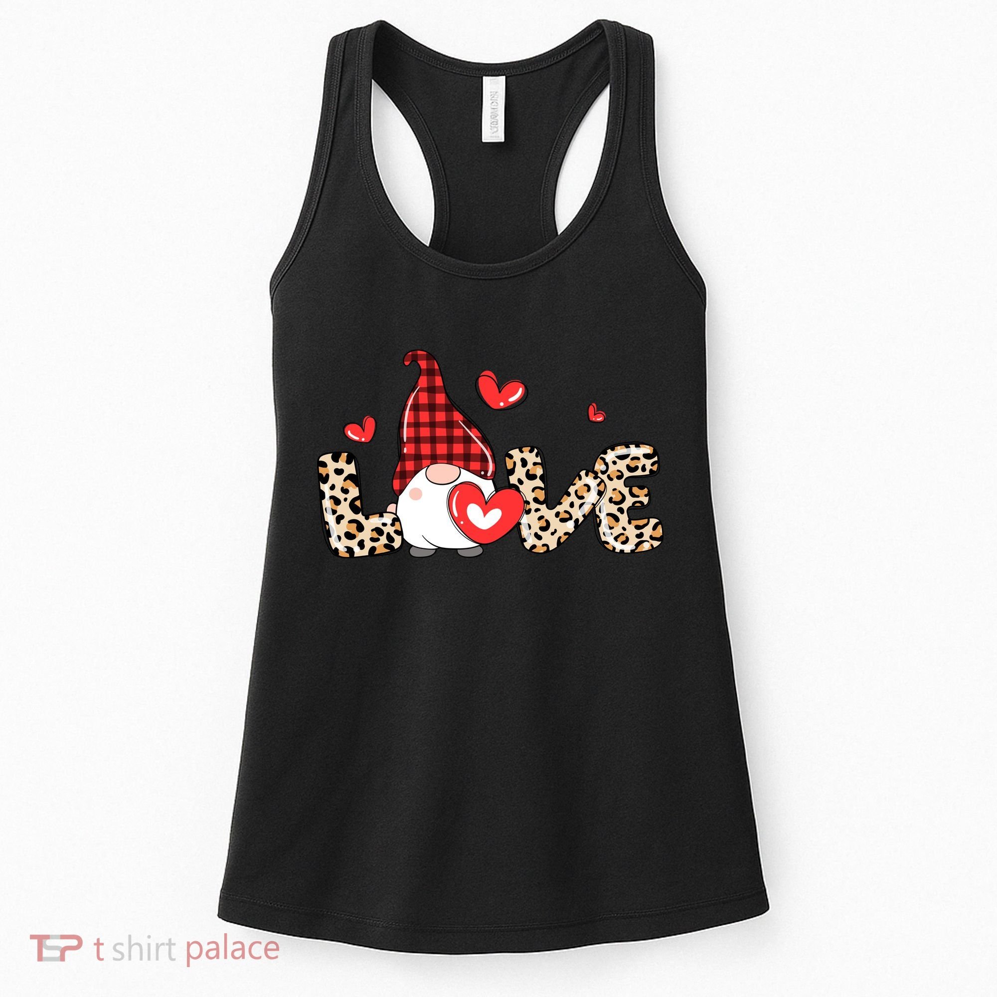 Love Gnome Valentine Heart Women's Tank Top