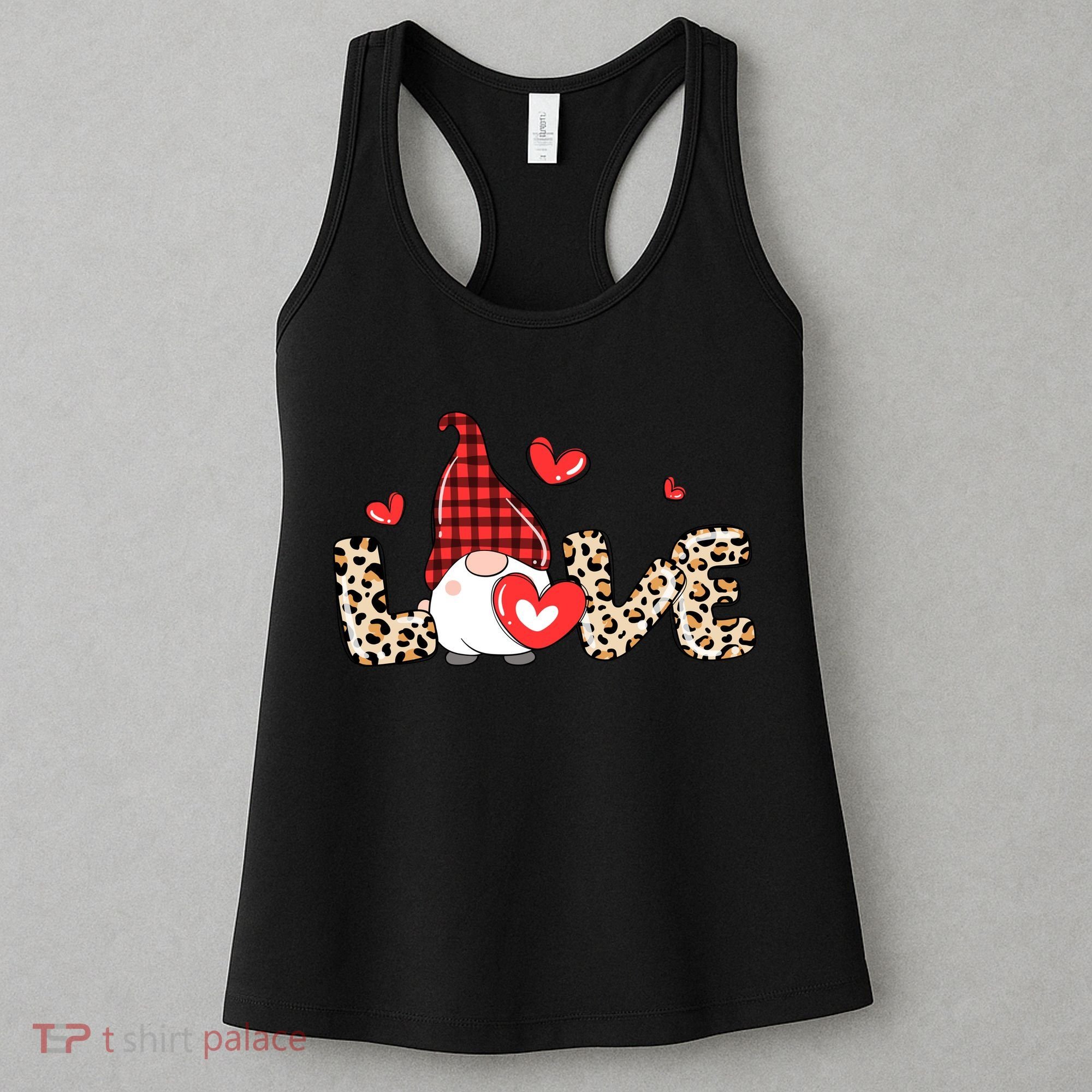 Love Gnome Valentine Heart Women's Tank Top