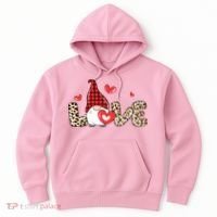 Love Gnome Valentine Heart Hoodie thumb 0