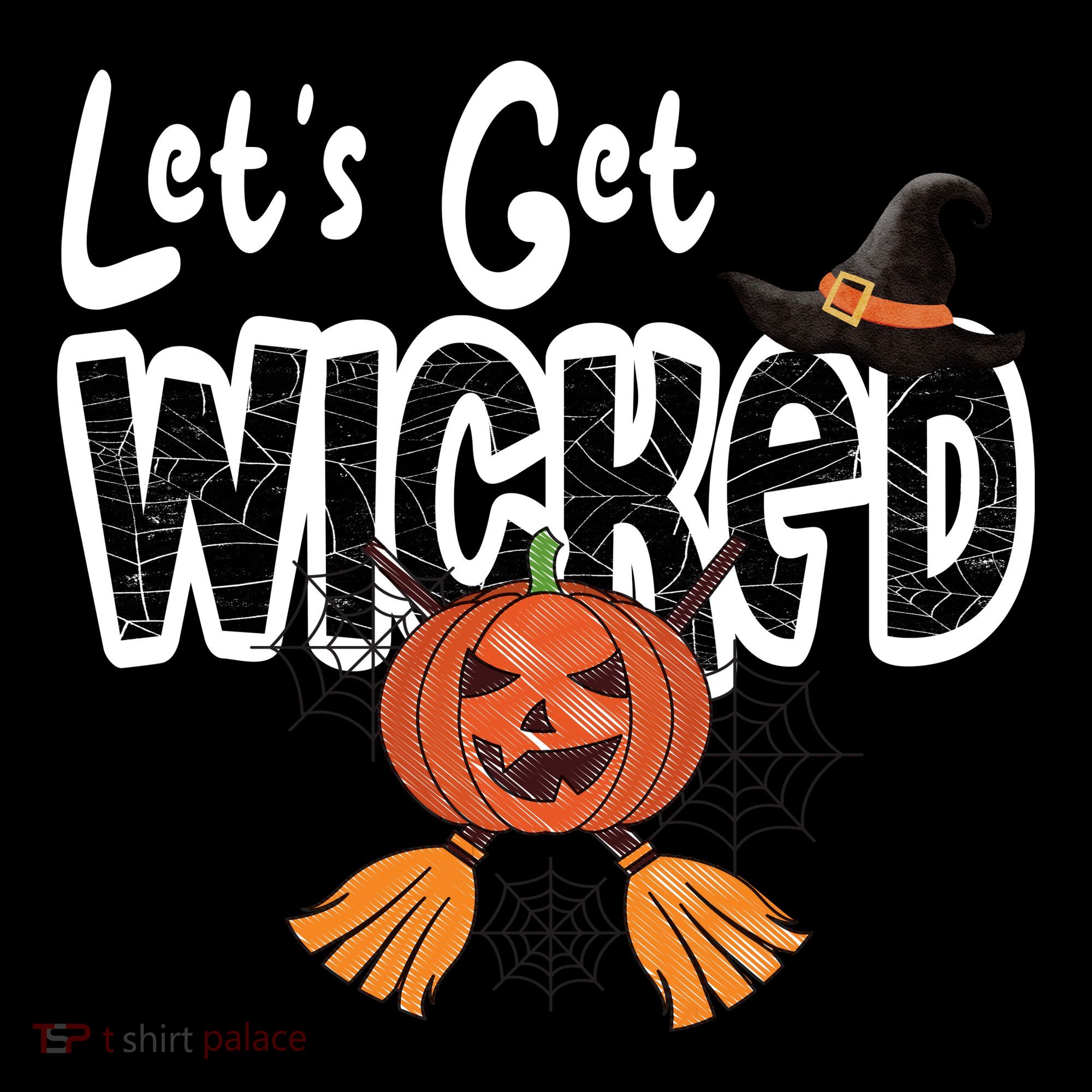 Lets Get Wicked Halloween Spooky Toddler Hoodie
