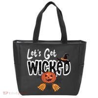 Lets Get Wicked Halloween Spooky Tote Bag thumb 0