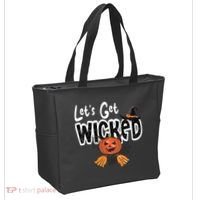 Lets Get Wicked Halloween Spooky Tote Bag thumb 2