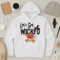 Lets Get Wicked Halloween Spooky Hoodie thumb 3