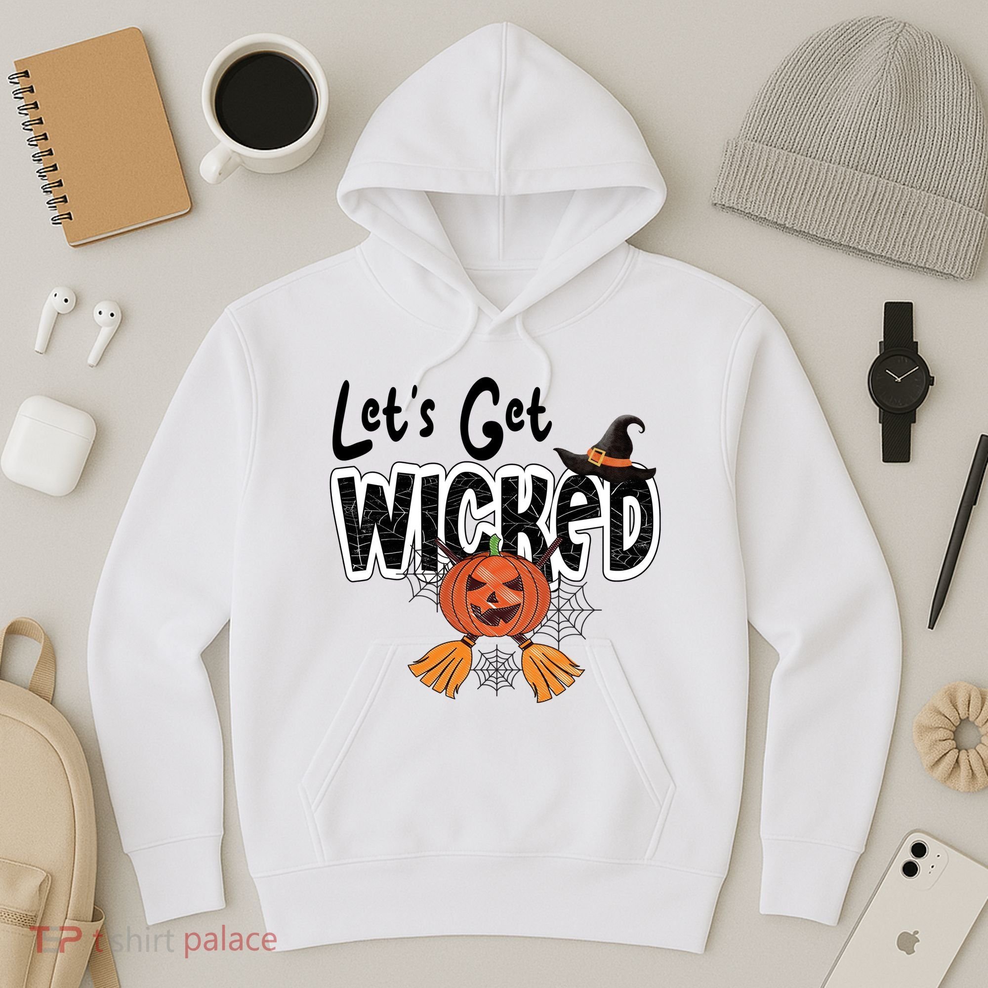 Lets Get Wicked Halloween Spooky Hoodie
