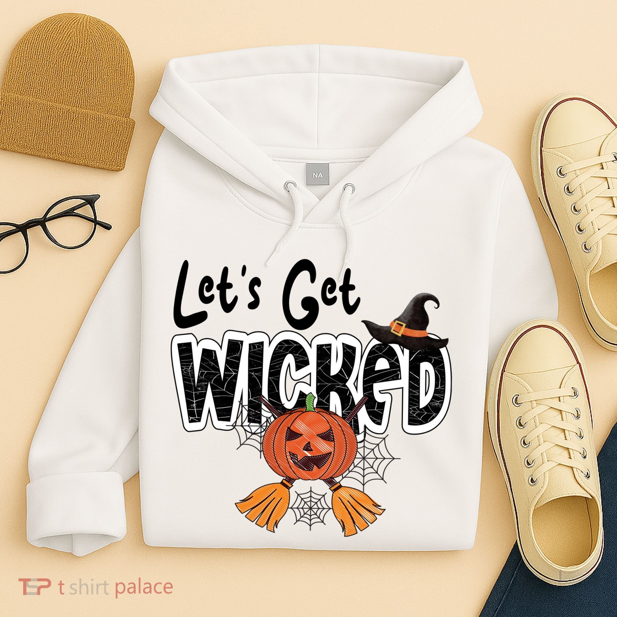 Lets Get Wicked Halloween Spooky Hoodie