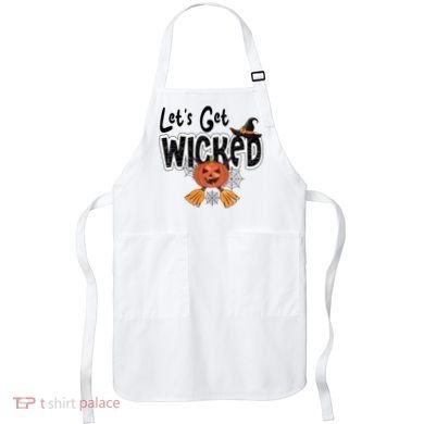 Lets Get Wicked Halloween Spooky Apron
