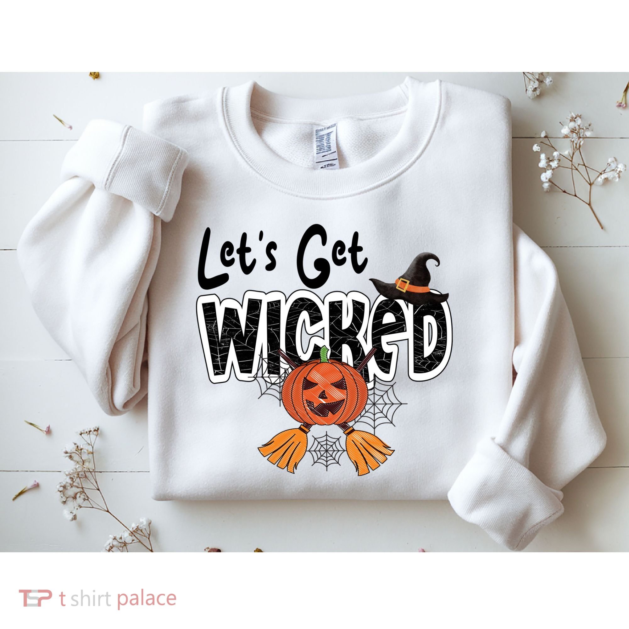 Lets Get Wicked Halloween Spooky Sweatshirt