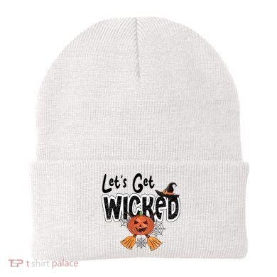 Lets Get Wicked Halloween Spooky Beanie