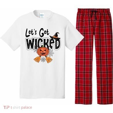 Lets Get Wicked Halloween Spooky Pajama Set