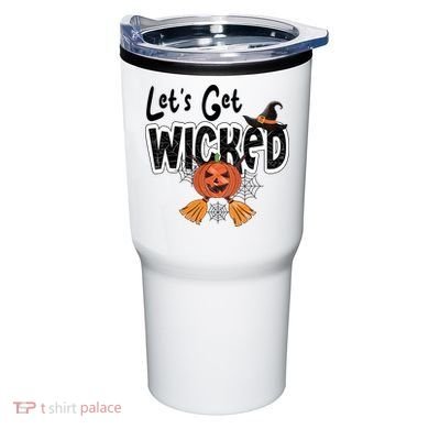 Lets Get Wicked Halloween Spooky Tumbler