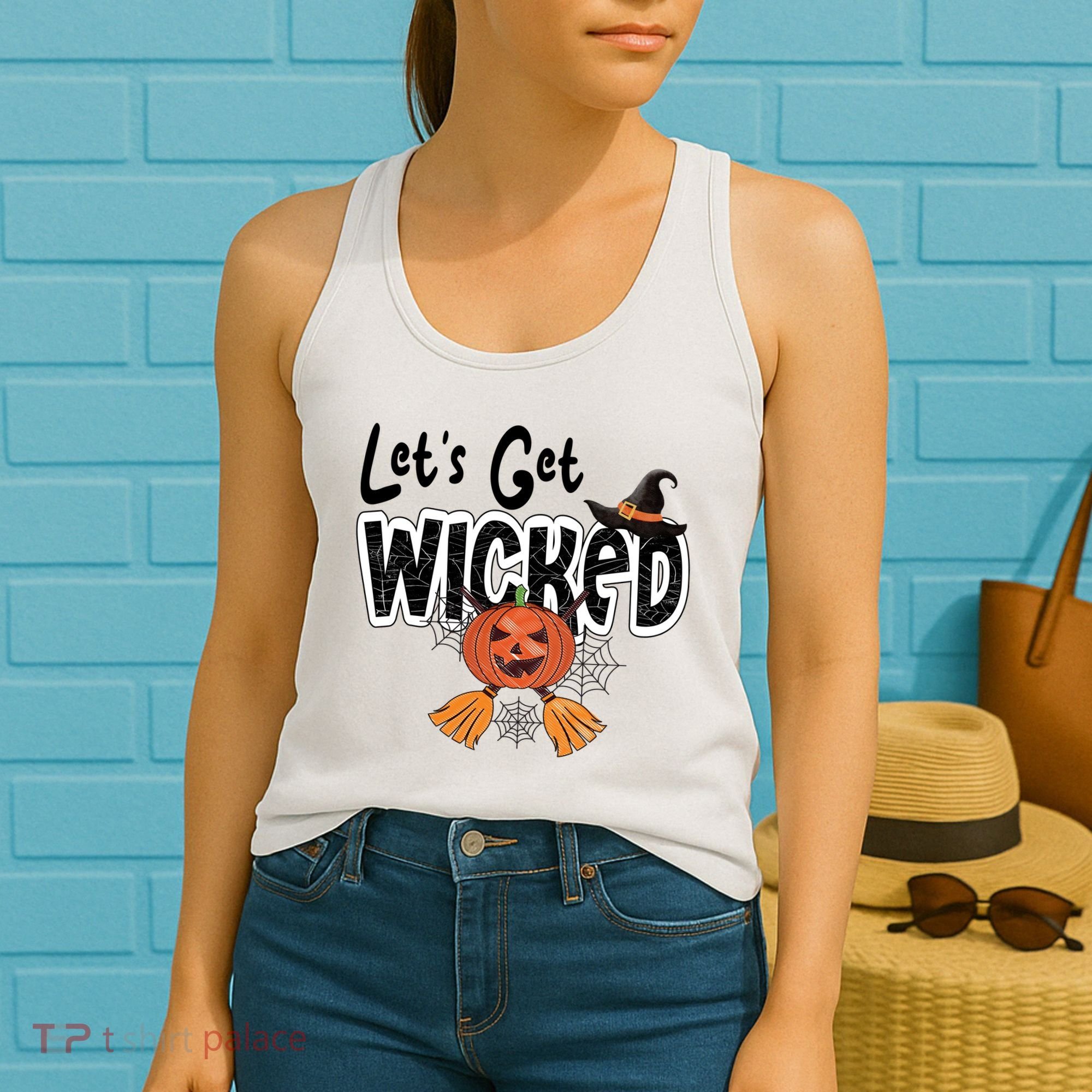 Lets Get Wicked Halloween Spooky Women's Tank Top