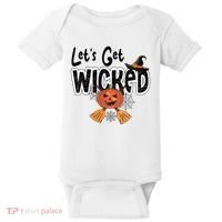 Lets Get Wicked Halloween Spooky Baby Bodysuit thumb 0